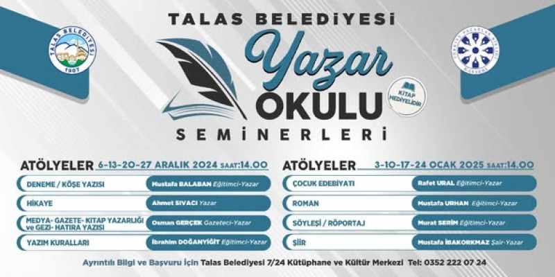 talas-belediyesi-isbirligi-ile-gerceklestirdigimiz-yazar-okulu-seminerleri-bu-cuma-basliyor thumbnail